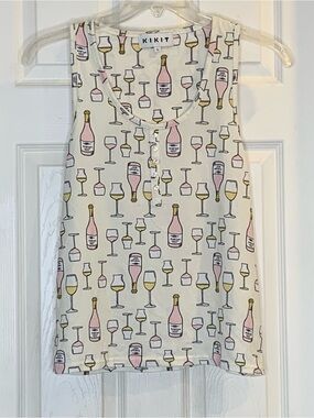 KIKIT Wine/Champagne Sleep Tank Size Large